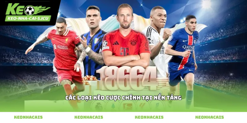 Các loại kèo cược chính tại nền tảng
